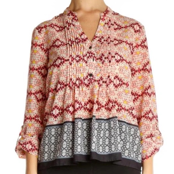 Anthropology Blouse Hd In Paris Kaveri Blouse Size 10